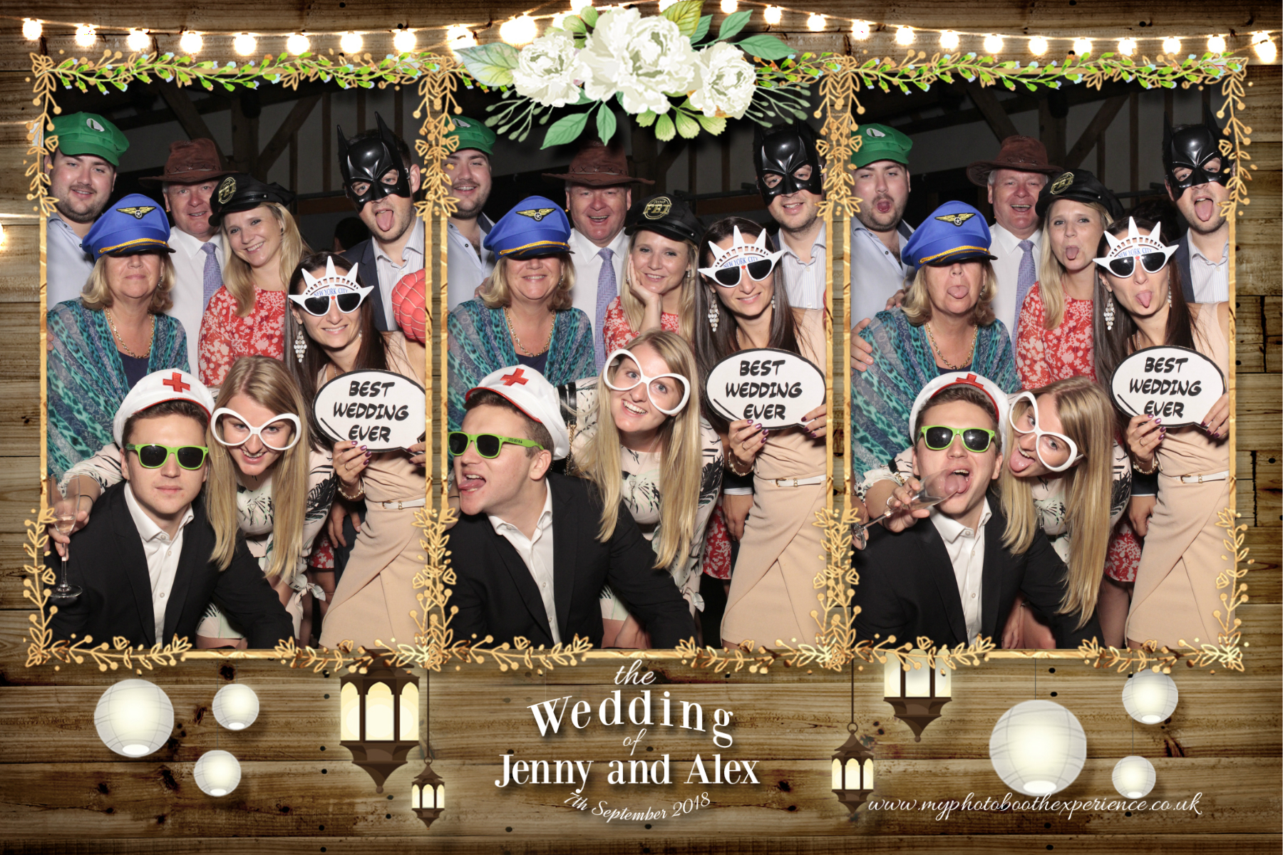 Jenny & Alex's Wedding | View more photos from the event at gallery.myphotoboothexperience.co.uk/u/MyPhotoBoothExperienceLtd/Jenny-Alexs-Wedding